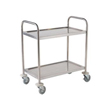 Stainless Steel Cleanroom Trolley - 2 Tier Self Assembly