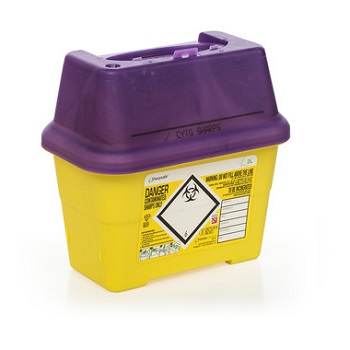 Cytotoxic Waste Bins - For Sharps and Hazardous Waste