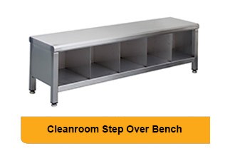 Cleanroom Step Over Bench