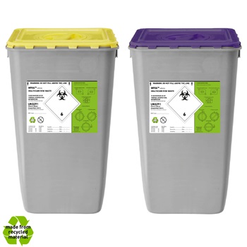 Clinical Waste Bins - 60L Capacity NOT FOR SHARPS