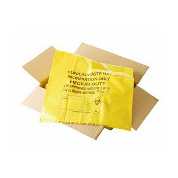 Clinical Waste Sacks & Biohazard Flat Pack Waste Bags