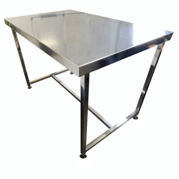 Stainless Steel Table with Feet - Electropolished Top