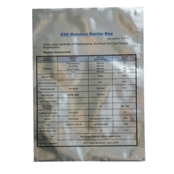 Moisture Barrier Bag Antistatic ESD - Multi Layer Laminate