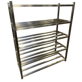 Stainless Free Standing Slatted Shelves for Cleanroom