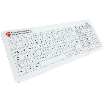 Hygienic Glass Keyboard for Cleanrooms & Medical Use