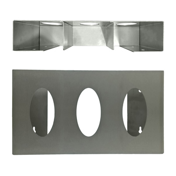 Stainless Steel Wall Mounted Glove Dispenser with Dividers