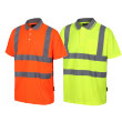 Traega Hi Vis Breathable Polo Shirt - Yellow or Orange