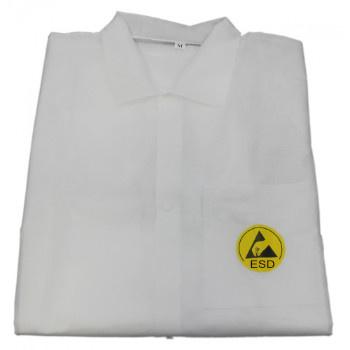 Disposable ESD Lab Coat for Cleanrooms and Laboratories