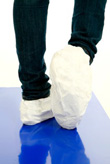 Disposable Microporous Overshoes - White Shoe Covers