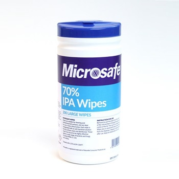 Microsafe Alcoholic Disinfectant 70% IPA Wipes (Tub)