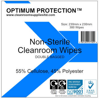 Cleanroom Wipes - NON STERILE Cellulose/Polyester Blend