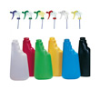 Plastic, Multi-Colour Coded 600ml Trigger Spray Bottles
