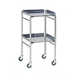 Stainless Steel Medical Trolley - 2 Tier Fully Assembled