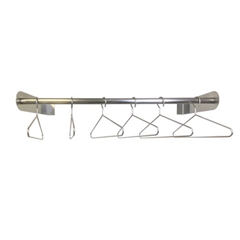 Wall Mounted 304 Stainless Steel Garment Hanging Rail