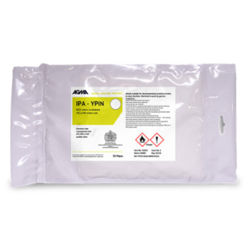 Sterile IPA Alcohol 70% in WFI Low-Lint Pouch Wipes
