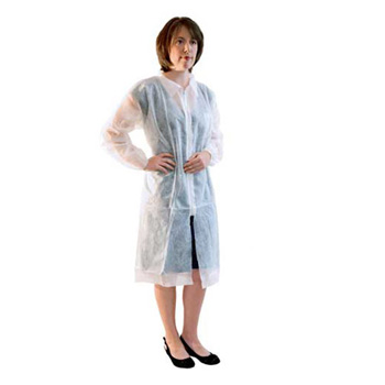 Disposable Visitors Coats with Zips - Next Day Delivery