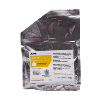 Sterile Sporicidal Fluid Pouch for Cleanroom Disinfection